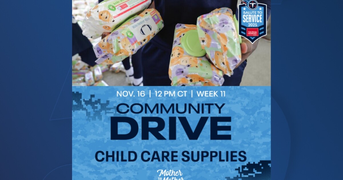 bring child care supplies to Sunday’s game