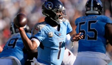 Injuries at wide receiver new challenge for the Titans and rookie QB Cam Ward