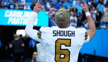 Rookie Tyler Shough throws for 2 TDs to earn first win as Saints defeat Panthers 17-7
