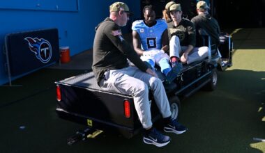 Tennessee Titans wide receiver Calvin Ridley out for the rest of the season after breaking leg