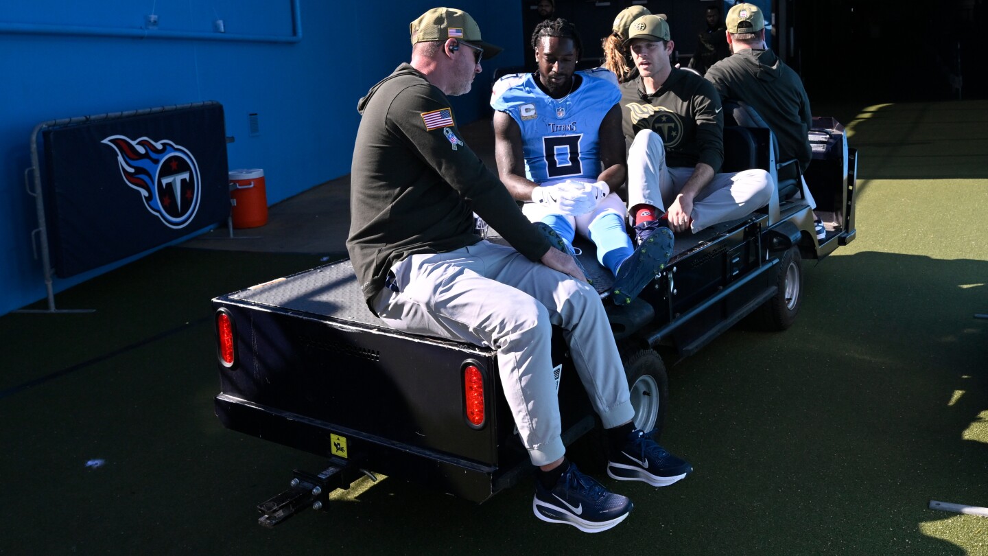 Tennessee Titans wide receiver Calvin Ridley out for the rest of the season after breaking leg