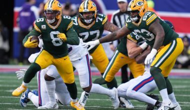 Packers' Josh Jacobs inactive against Vikings because of left knee injury
