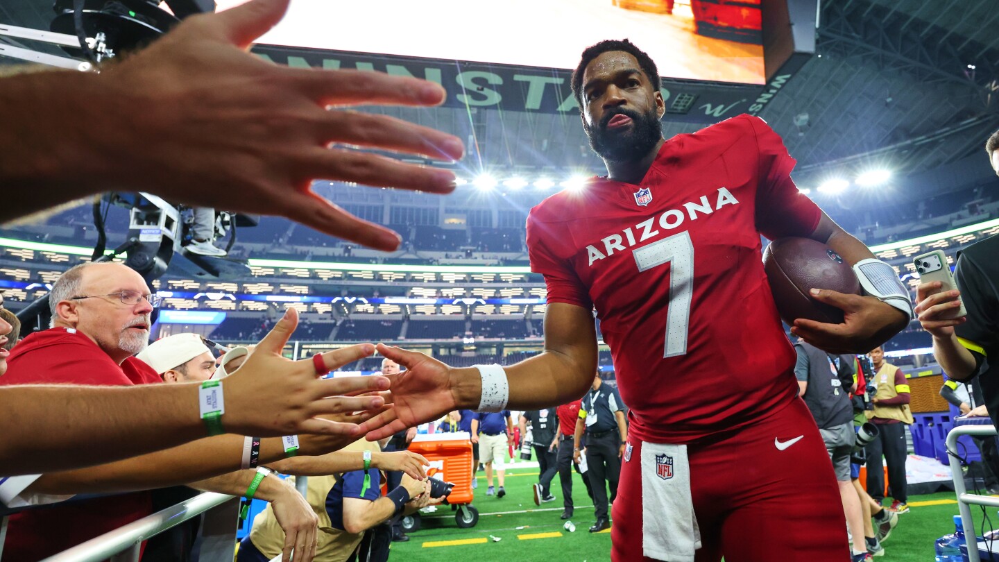 Arizona's Jacoby Brissett earns another start at QB; Murray's status unclear