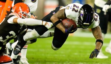 Baltimore's Henry can pass 4 Hall of Famers on the career rushing list when he faces the Jets