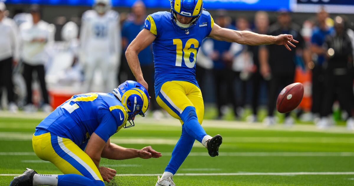 Rams waive kicker Joshua Karty, who lost his job to Harrison Mevis