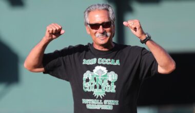 Late Laney coach John Beam honored by Bears' Nahshon Wright after pick