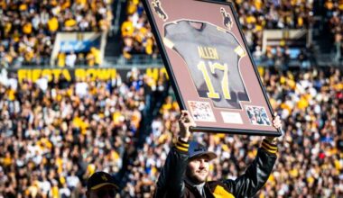 Josh Allen's jersey retired by the University of Wyoming