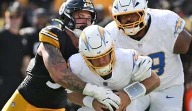 Pittsburgh Steelers vs. Los Angeles Chargers NFL Week 10 odds, betting lines