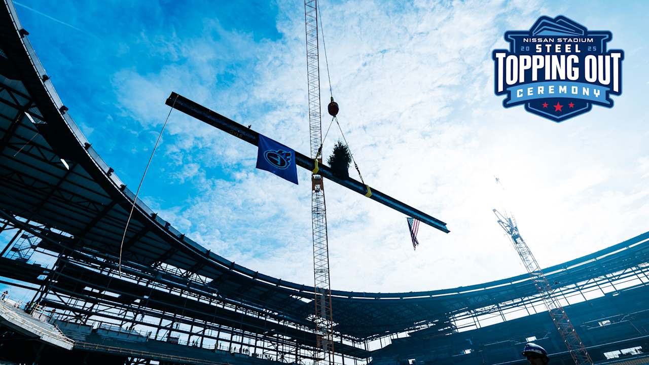 Nissan Stadium 2025 Steel Topping Out Ceremony