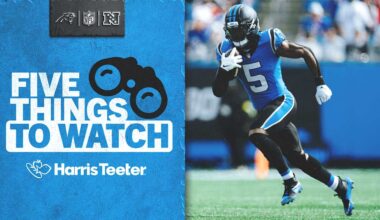 5 things to watch as Panthers prepare to take on the NFC's top team