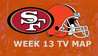 Cleveland Browns vs. San Francisco 49ers: Week 13 TV Map