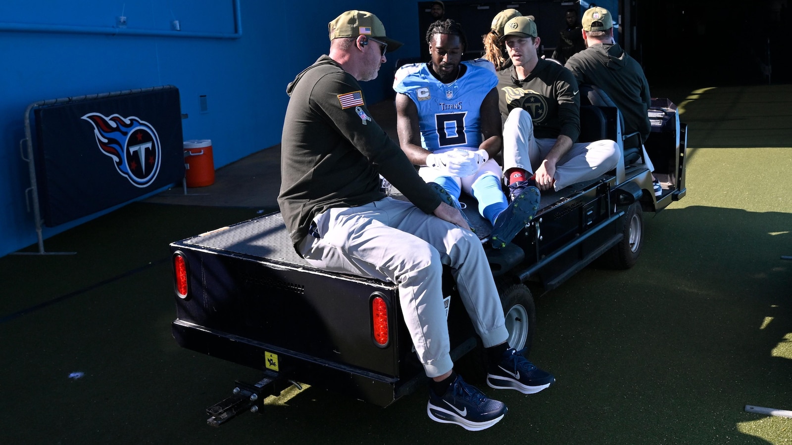 Calvin Ridley’s return for the Titans ends abruptly with ankle injury against Texans
