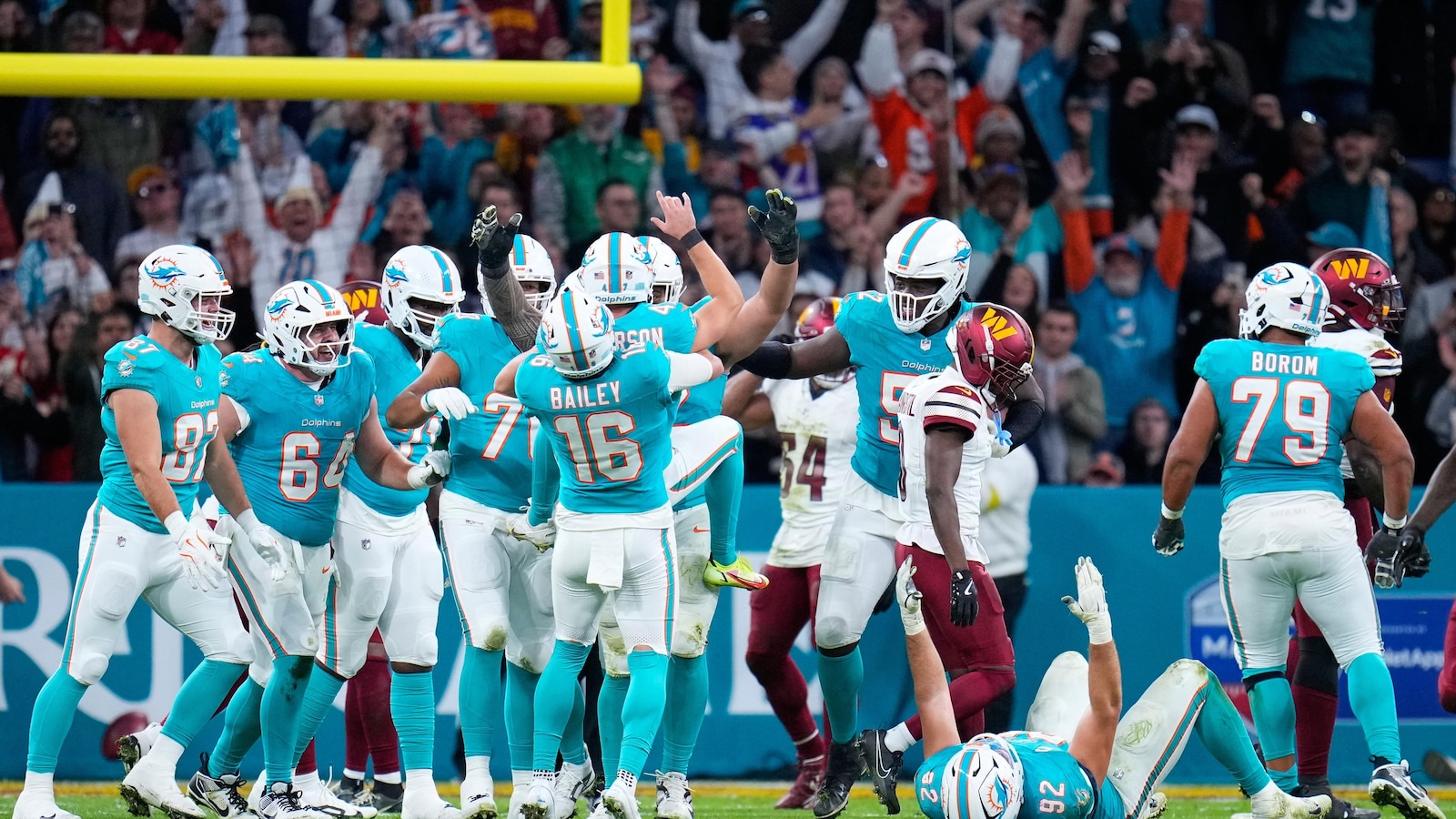 Dolphins beat Commanders 16-13 in overtime in first NFL regular-season game in Spain