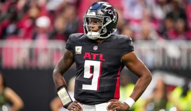 Michael Penix Jr., Drake London injured vs. Panthers