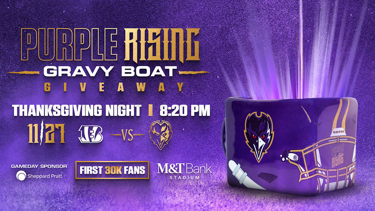 Ravens to Give Away Gravy Boats at Thanksgiving Game vs. Bengals