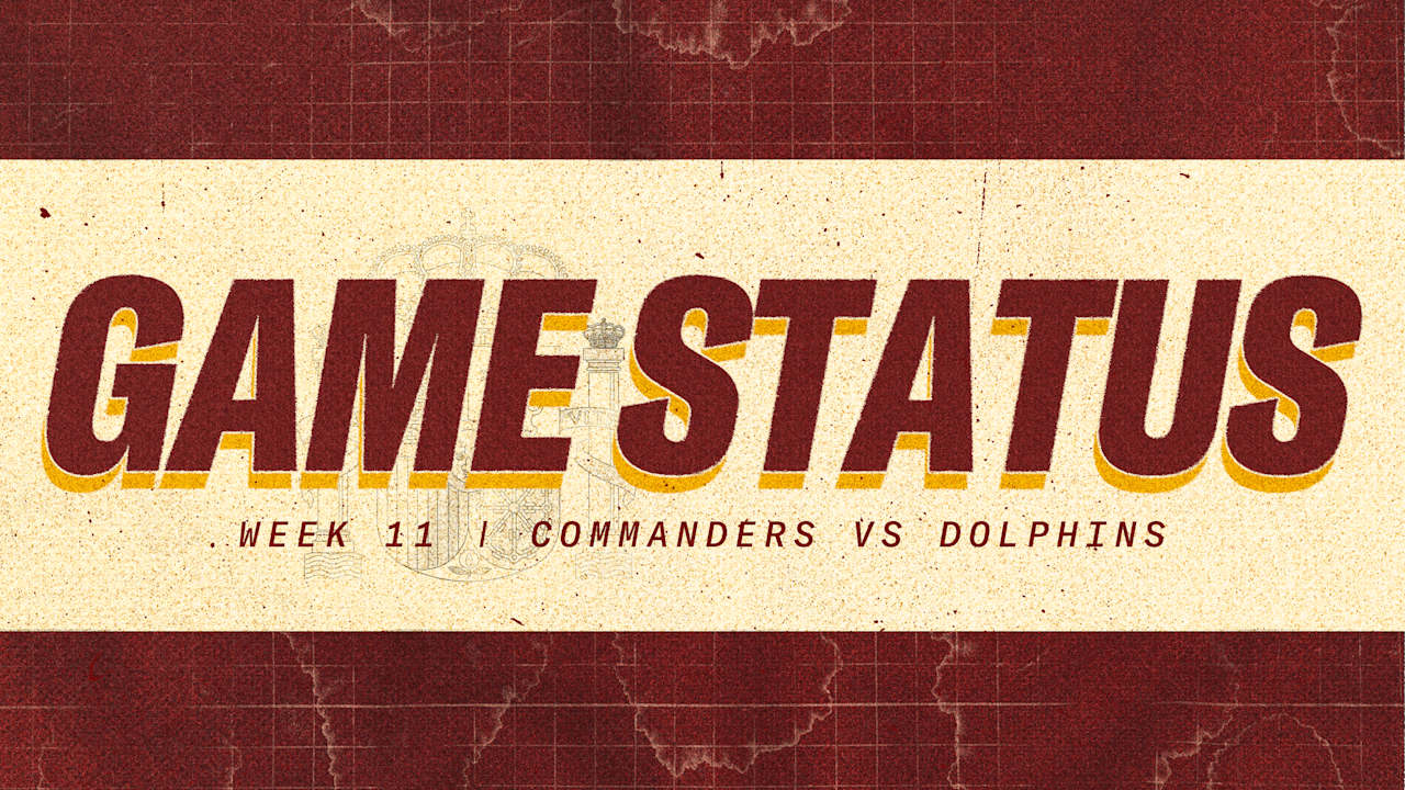 Game status | Jordan Magee, Ben Sinnott questionable vs. Dolphins