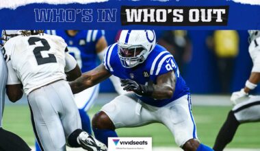Colts rule out DE Samson Ebukam, DE Tyquan Lewis, DT DeForest Buckner for Week 10 game vs. Atlanta Falcons