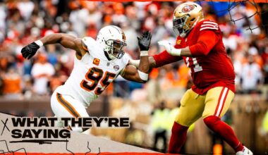 What the 49ers are saying about the Browns ahead of Week 13