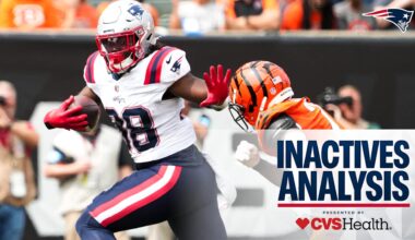 RB Rhamondre Stevenson and LB Harold Landry III Officially Active for Sunday’s Game vs. the Bengals 