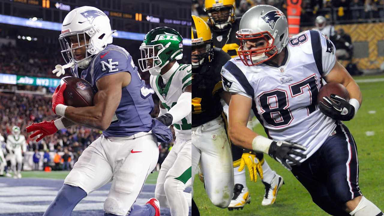 Patriots' TreVeyon Henderson scores 3 touchdowns in win over Jets, matches Rob Gronkowski's rookie mark