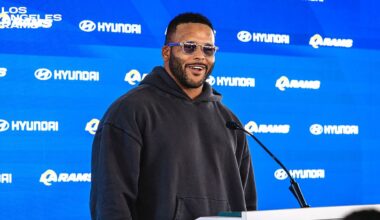 At peace in retirement, Aaron Donald looking forward to being celebrated during Rams' Week 12 Sunday Night Football game vs. Bucs