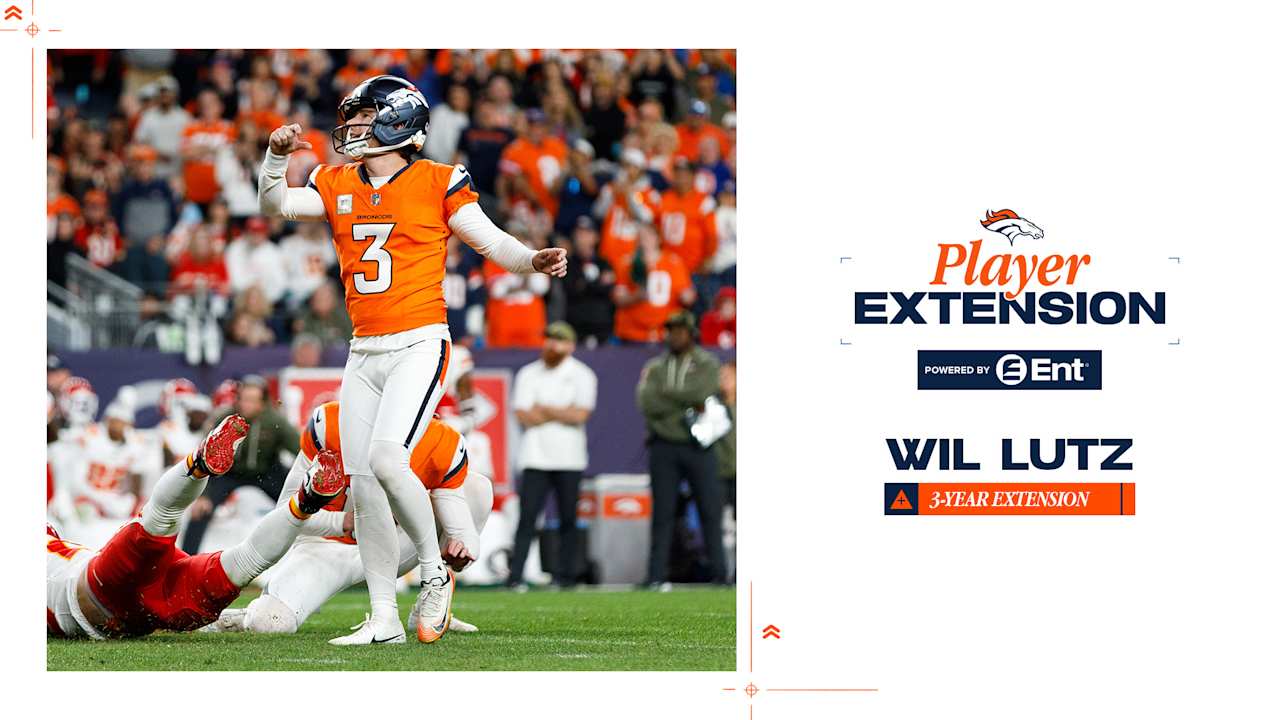 Broncos sign K Wil Lutz to 3-year contract extension