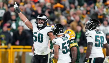 Debuting Jaelan Phillips 'super grateful' to lead Eagles' revamped defense in Monday night win over Packers