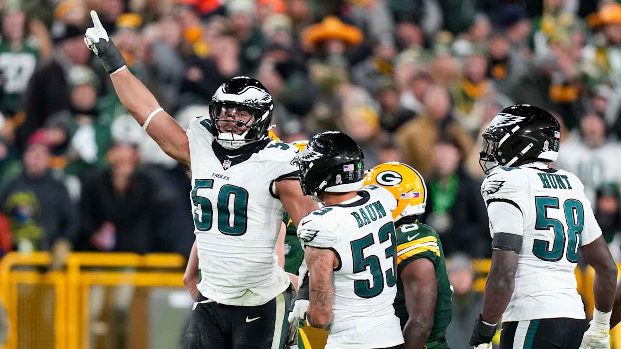 Debuting Jaelan Phillips 'super grateful' to lead Eagles' revamped defense in Monday night win over Packers