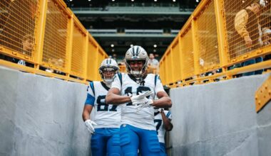 Three takeaways from coordinators heading into Saints game, including Jalen Coker's emergence and the return of Turk Wharton