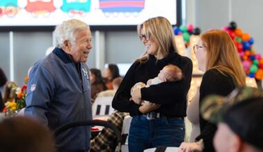 Patriots give back to veterans during Salute to Service initiative through group baby shower, pickleball, and more