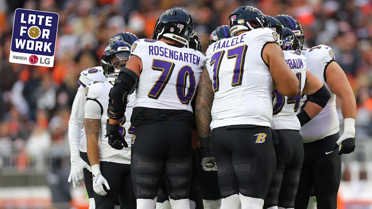 Ravens Ranked Among Top Five Offensive Lines of Week 11 on ‘Pat McAfee Show’