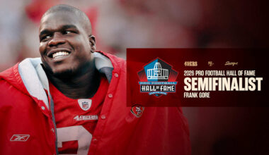Frank Gore Among 26 Semifinalists for Pro Football Hall of Fame Class of 2026