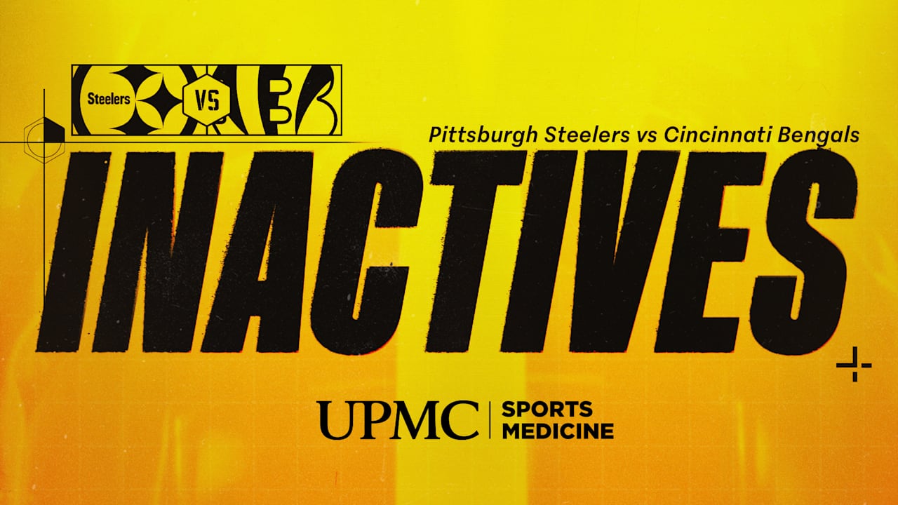Steelers inactives for Week 11 vs Bengals