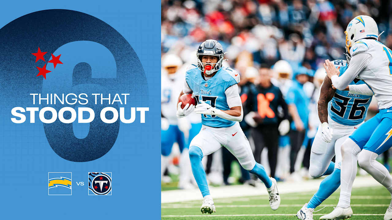 Six Things That Stood Out for the Titans in Sunday's 27-20 Loss to the Chargers 