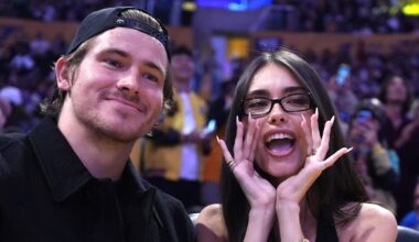Madison Beer celebrates mother's birthday during Chargers' sweep of rival Raiders
