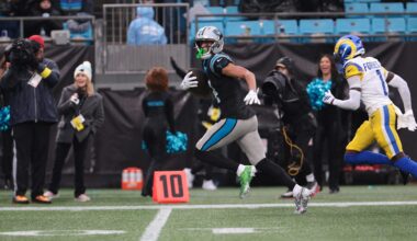 Tetairoa McMillan’s TD grab vs. Rams the catch of the year for Panthers