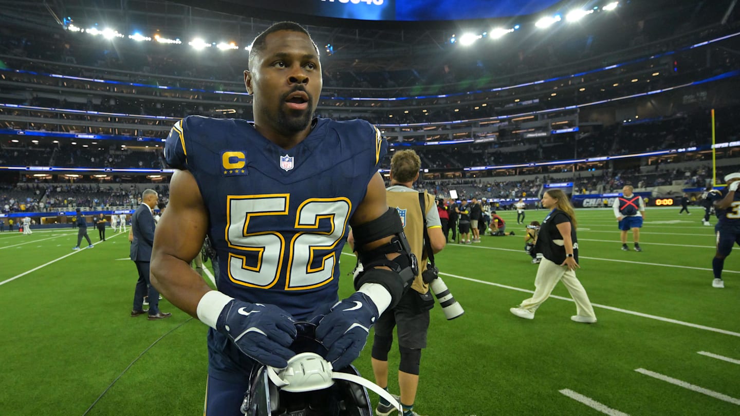 Chargers’ Derwin James, Khalil Mack have words on Maxx Crosby over Justin Herbert hit