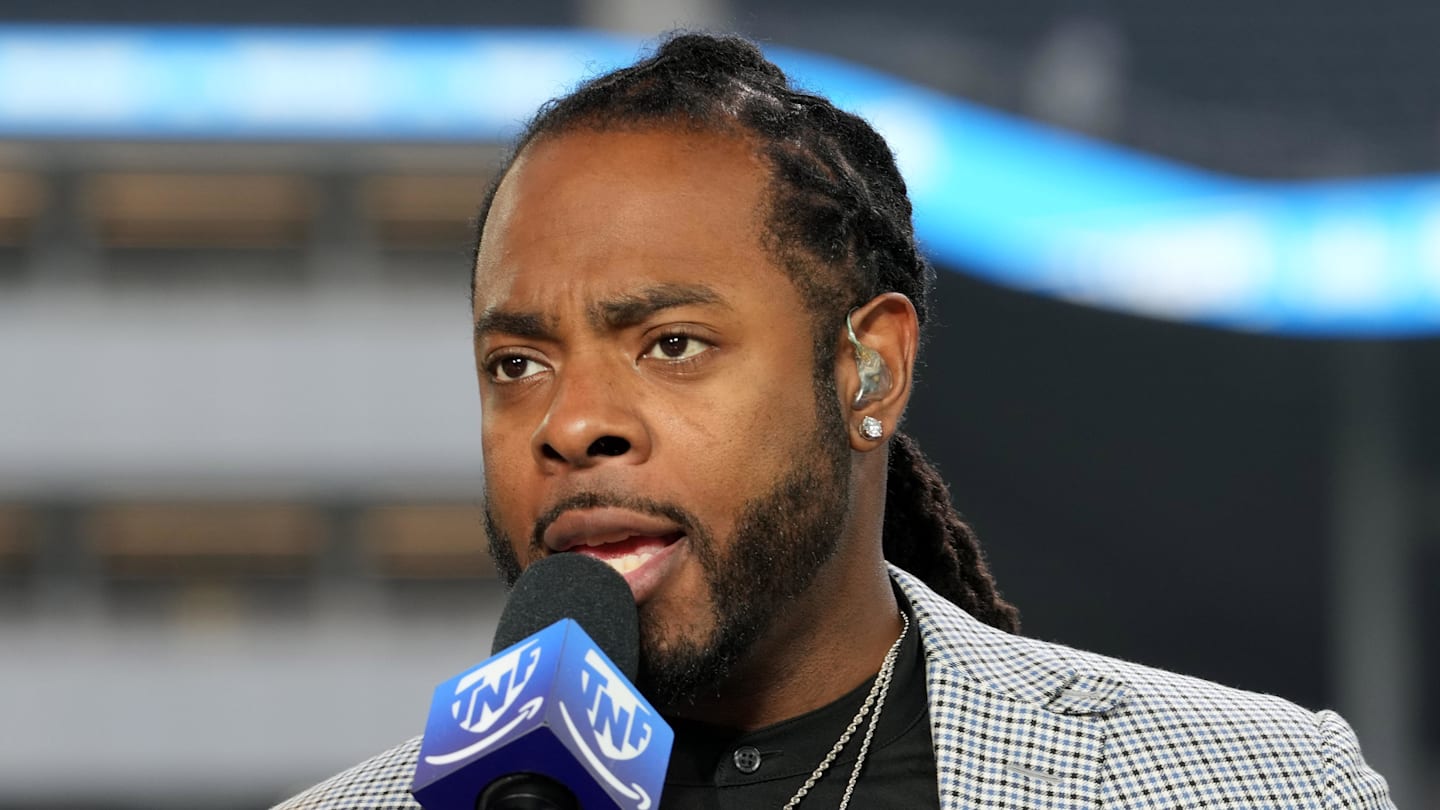 Richard Sherman on the Thursday Night Football Tonight set
