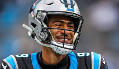 Carolina Panthers quarterback Bryce Young