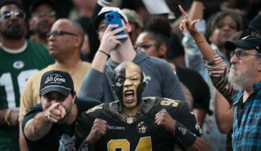 New Orleans Saints fans show their pride
