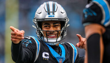 Carolina Panthers quarterback Bryce Young