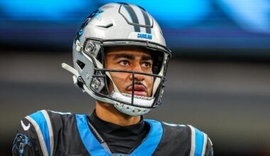 Carolina Panthers quarterback Bryce Young