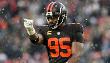 Cleveland Browns defensive end Myles Garrett
