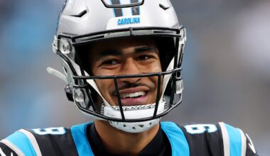 Carolina Panthers quarterback Bryce Young