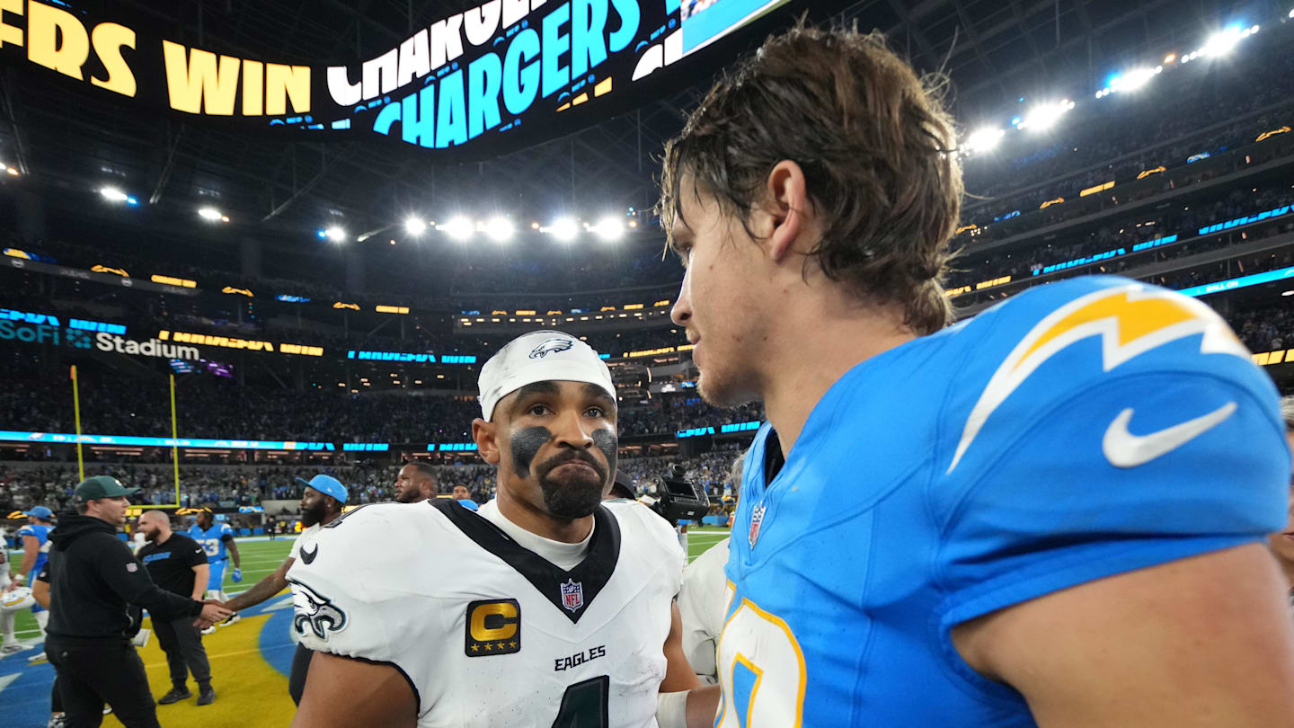 Jalen Hurts Takes Heat Off Eagles OC After Five Turnovers In Loss To Chargers