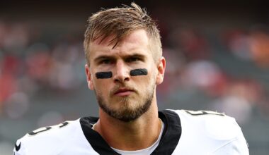 New Orleans Saints quarterback Tyler Shough