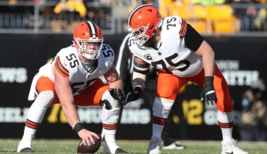 The Browns' offensive line is in shambles ahead of Bears game