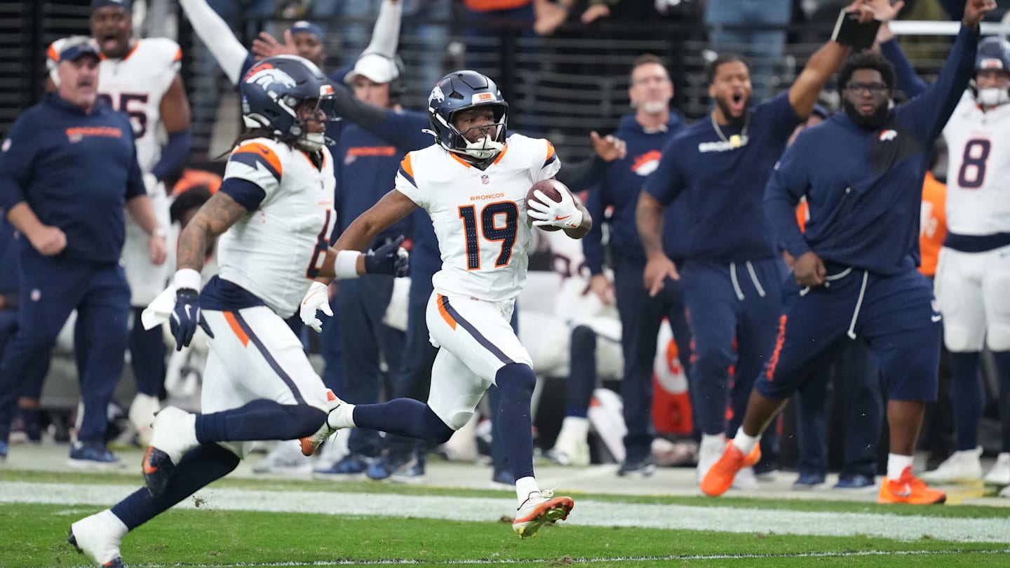 NFL Awards Broncos WR Marvin Mims for Punt-Return TD