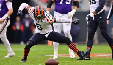 It sounds like the Bears could be without Kyler Gordon for the rest of the year