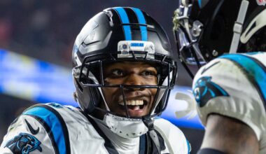 Carolina Panthers cornerback Mike Jackson Sr.